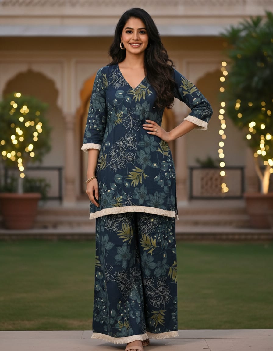 Elegant Solid Co-ord Set